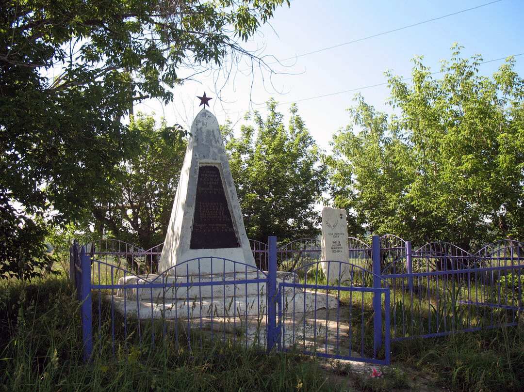 Братская могила в селе Верх-Камышенка (общий вид)