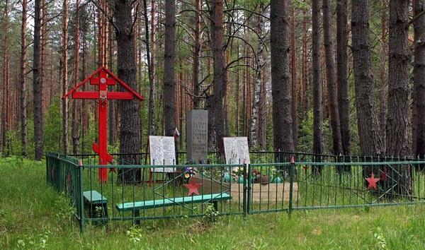 Братская могила в деревне Осиновка (общий вид)