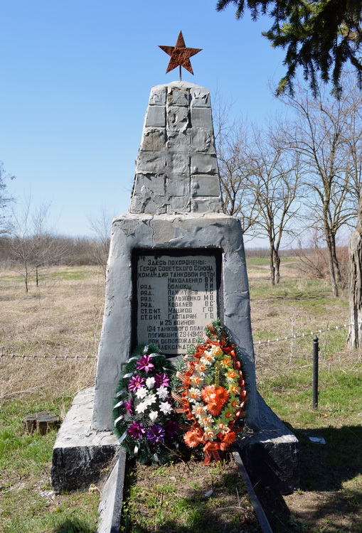 Братская могила в селе Ново-Александровка 
