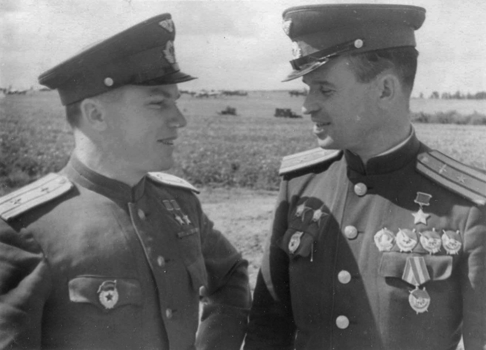 И.Н.Кожедуб и Ш.Н.Кирия, 1945 год