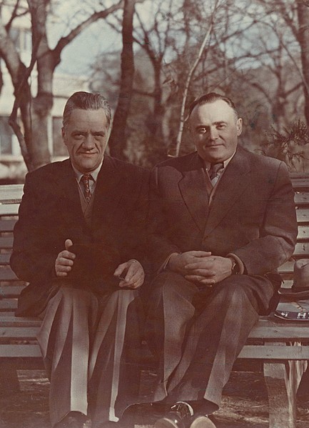 Николай Пилюгин и Сергей Королев, г. Кисловодск, 1957 г.