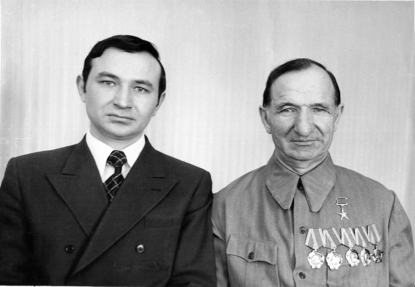 В.И. Шубин с сыном