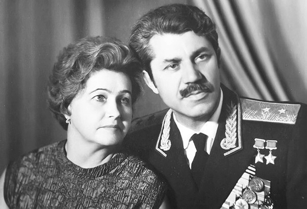 А.И. Молодчий с женой, конец 1960-х годов