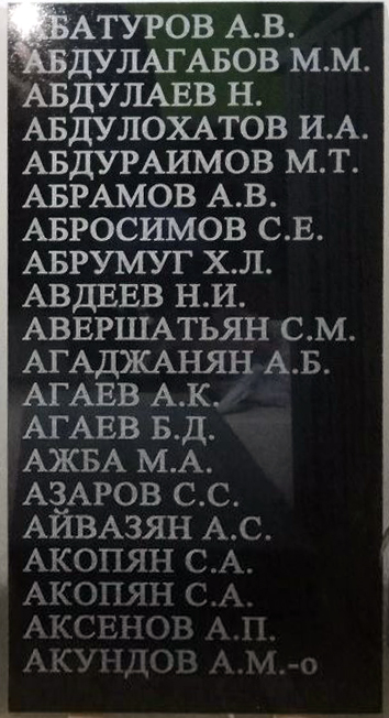 Братская могила в станице Ахтырская (вид 2)