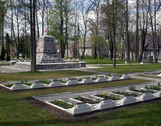 Воинское кладбище в городе Сяда (общий вид)