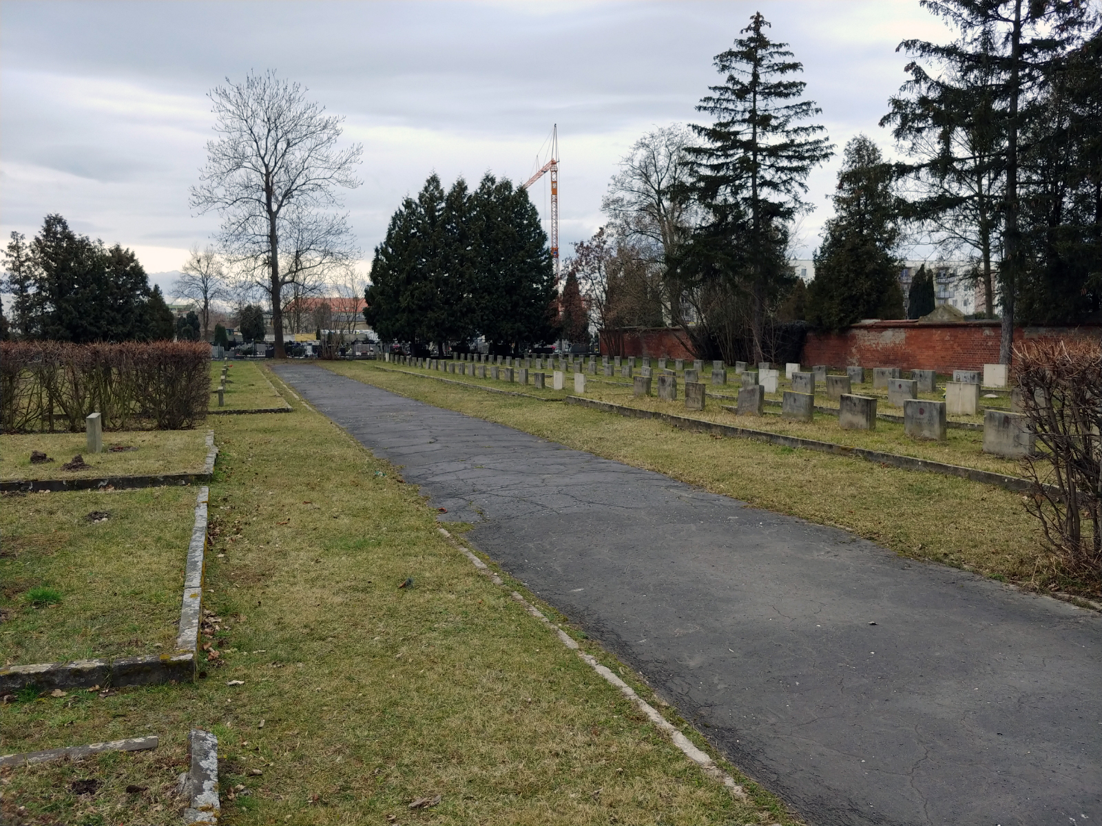 Воинское кладбище в городе Олава