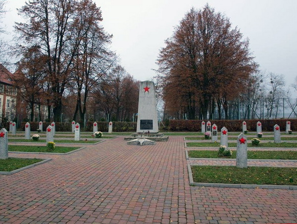 Воинское кладбище в городе Свеце
