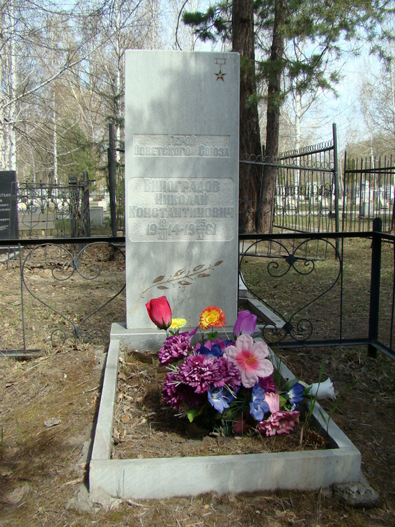 26.02 1986. Левобережное кладбище могилы. Памятник на могилу летчику.