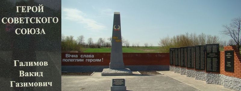 Братская могила в селе Днепровское