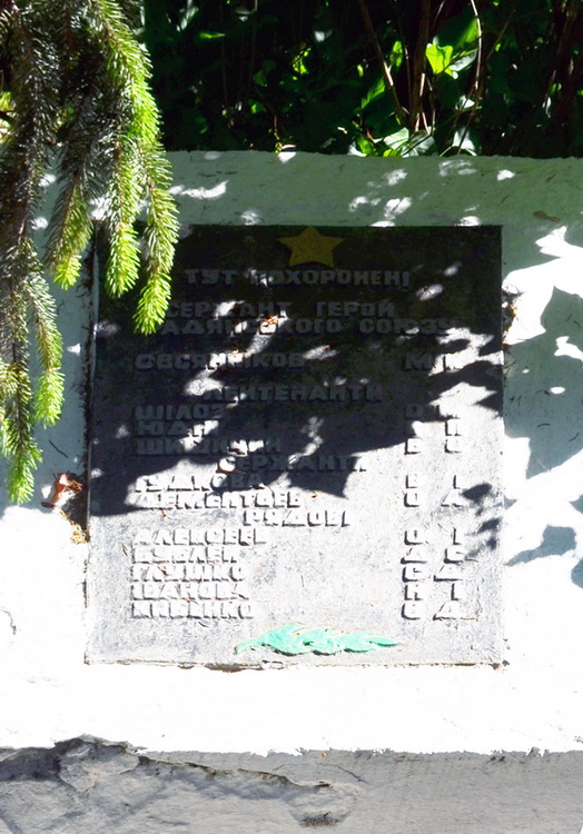 Братская могила в селе Ярышев (вид 2)