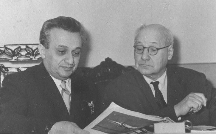 А.И. Микоян и А.Н. Туполев