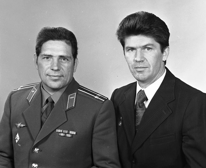 В.В. Рюмин и В.А. Ляхов, 1979 год