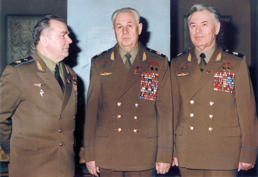 И.Н. Кожедуб, А.Н. Ефимов и Н.М. Скоморохов, 1986 год