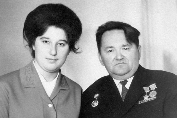 У.А.Абдураманов с женой.